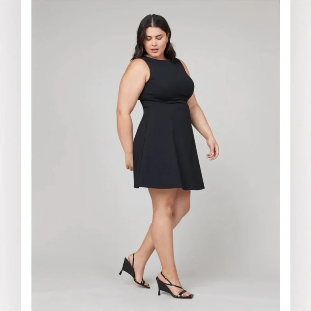 Spanx Women’s NWT Perfect Fit & Flare Dress Black Sz 2X - Picture 3 of 12